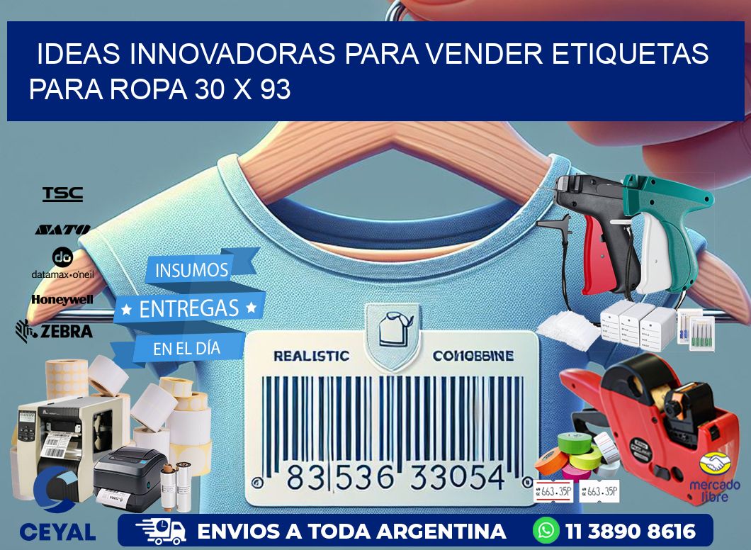 Ideas Innovadoras para Vender Etiquetas para Ropa 30 x 93