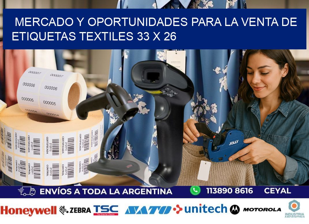 Mercado y Oportunidades para la Venta de Etiquetas Textiles 33 x 26