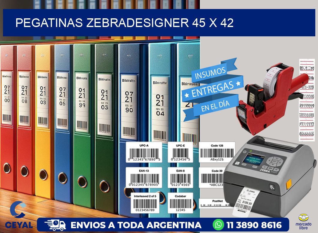 PEGATINAS zebradesigner 45 x 42