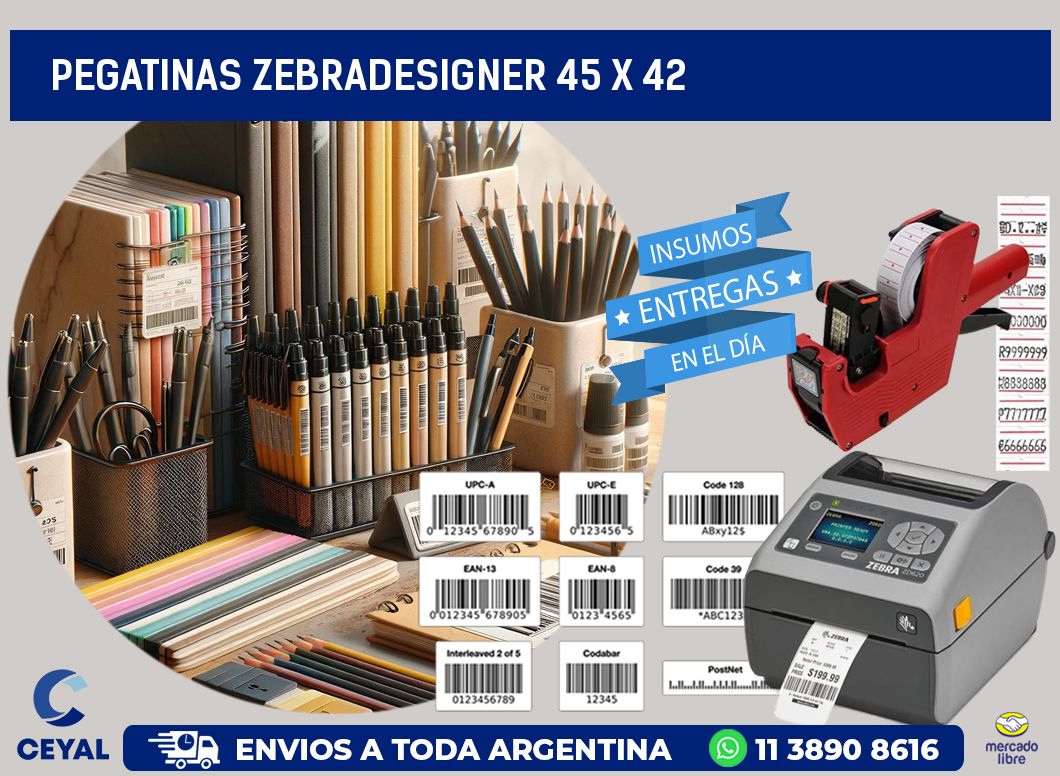PEGATINAS zebradesigner 45 x 42