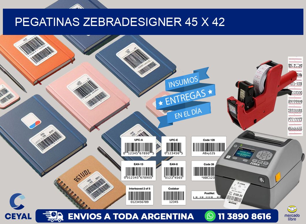 PEGATINAS zebradesigner 45 x 42
