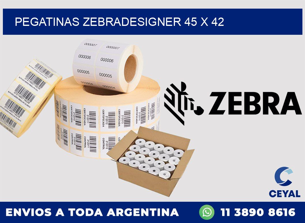 PEGATINAS zebradesigner 45 x 42