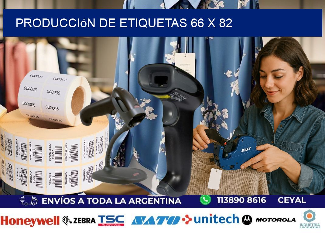 Producción de etiquetas 66 x 82
