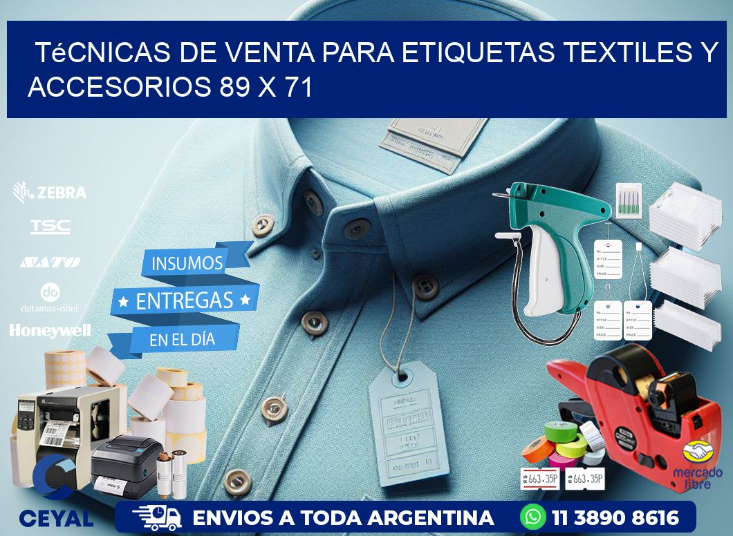 Técnicas de Venta para Etiquetas Textiles y Accesorios 89 x 71