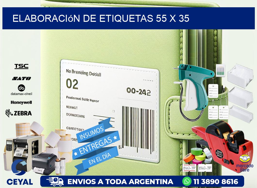 elaboración de etiquetas 55 x 35