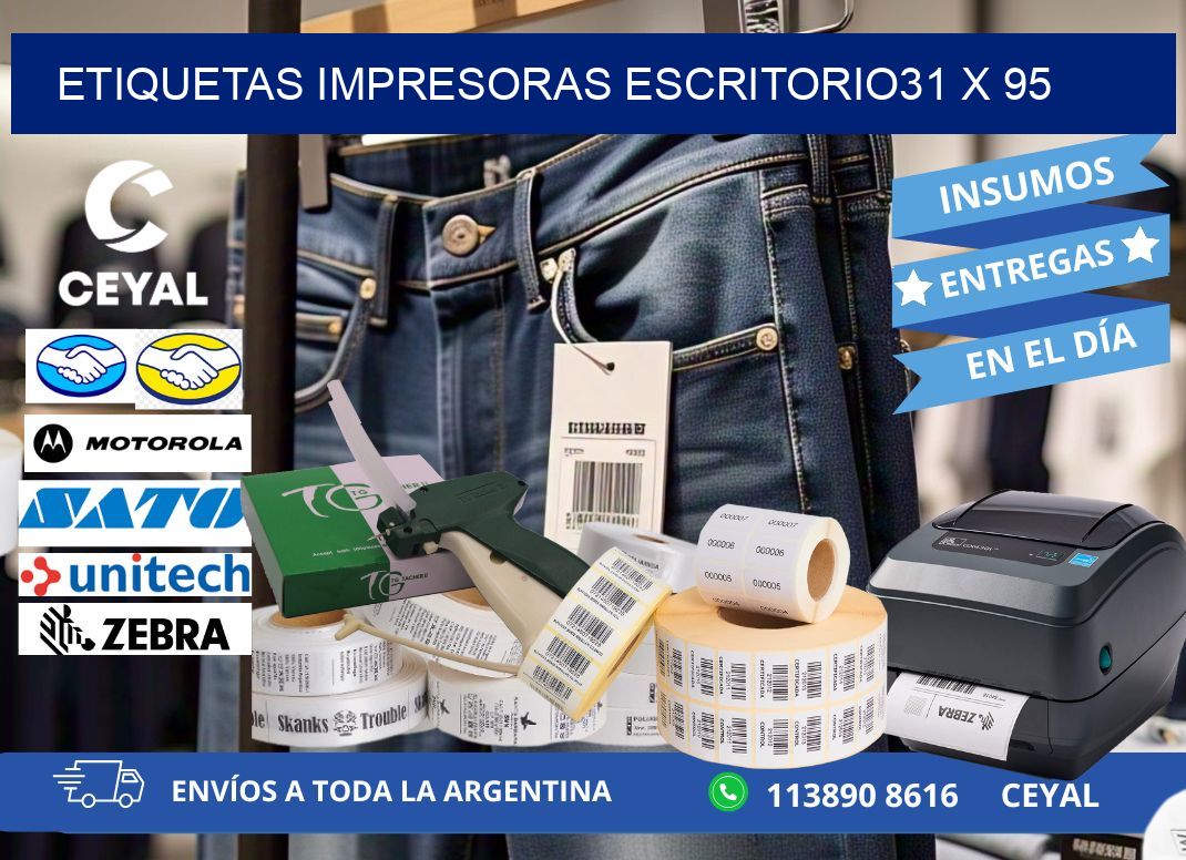 etiquetas impresoras escritorio31 x 95