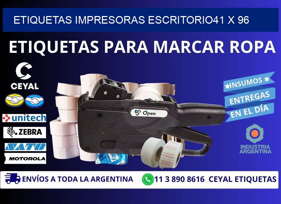 etiquetas impresoras escritorio41 x 96