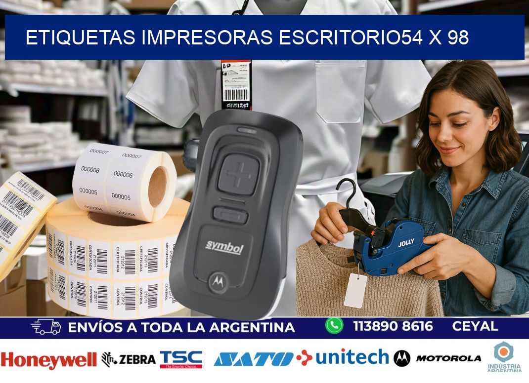 etiquetas impresoras escritorio54 x 98
