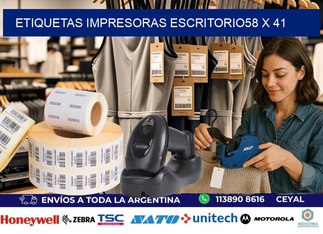 etiquetas impresoras escritorio58 x 41