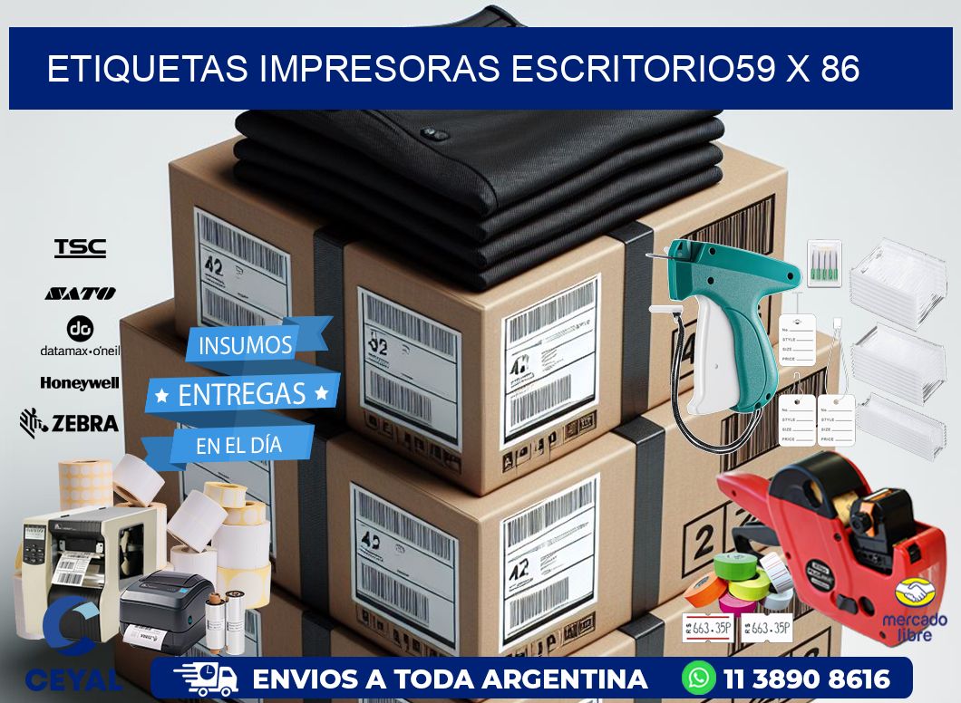 etiquetas impresoras escritorio59 x 86