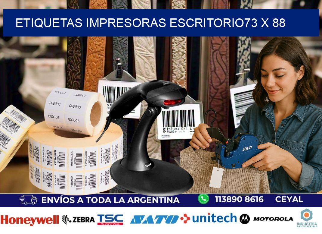 etiquetas impresoras escritorio73 x 88
