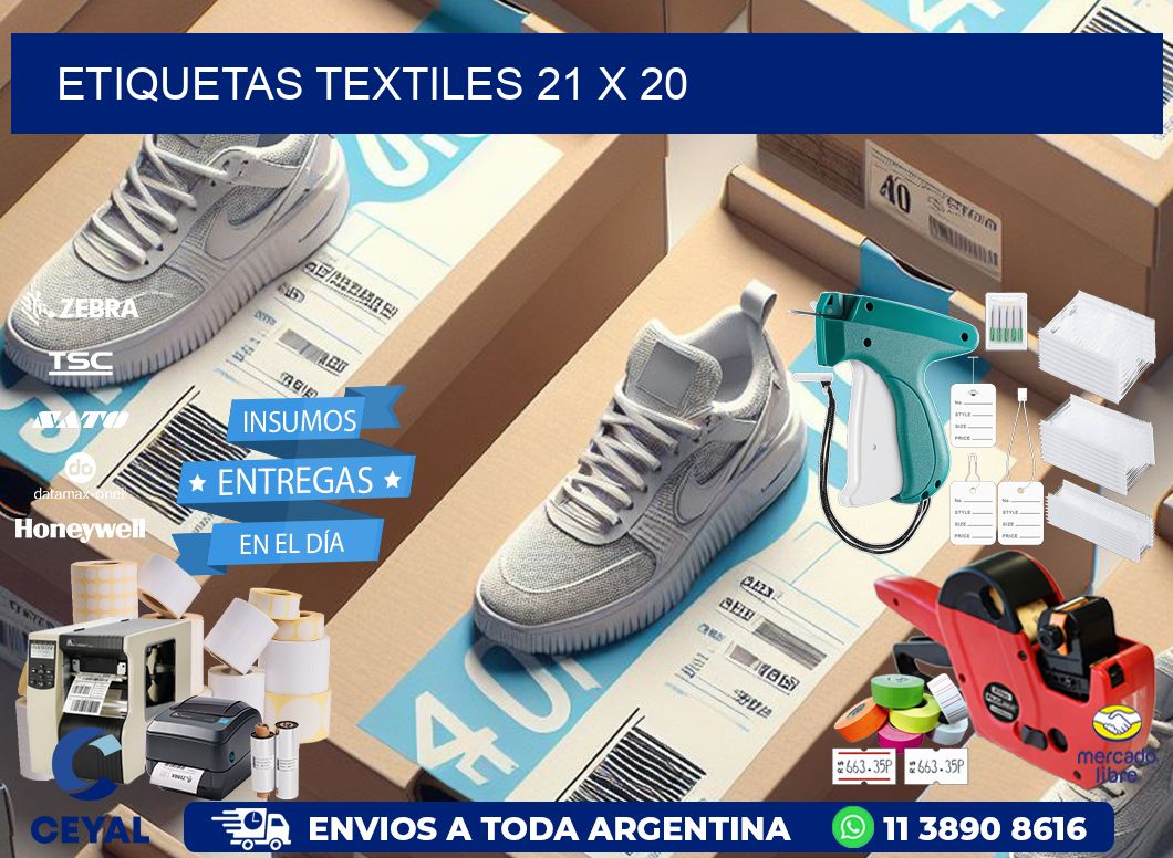 etiquetas textiles 21 x 20