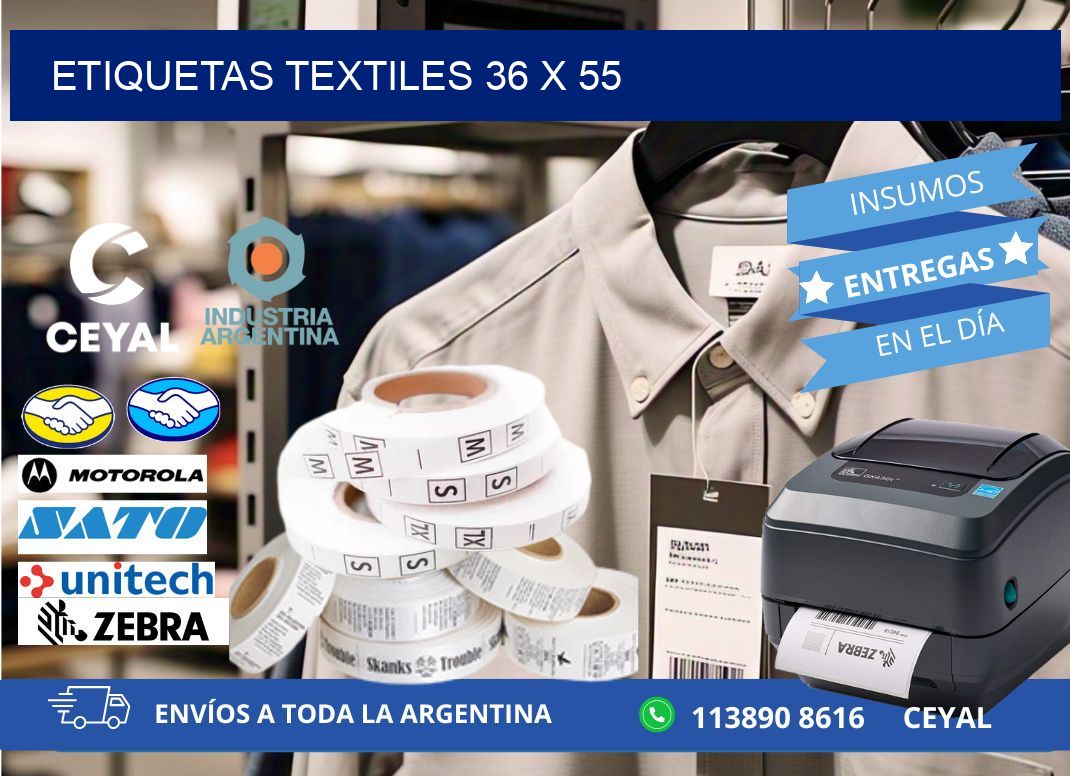 etiquetas textiles 36 x 55