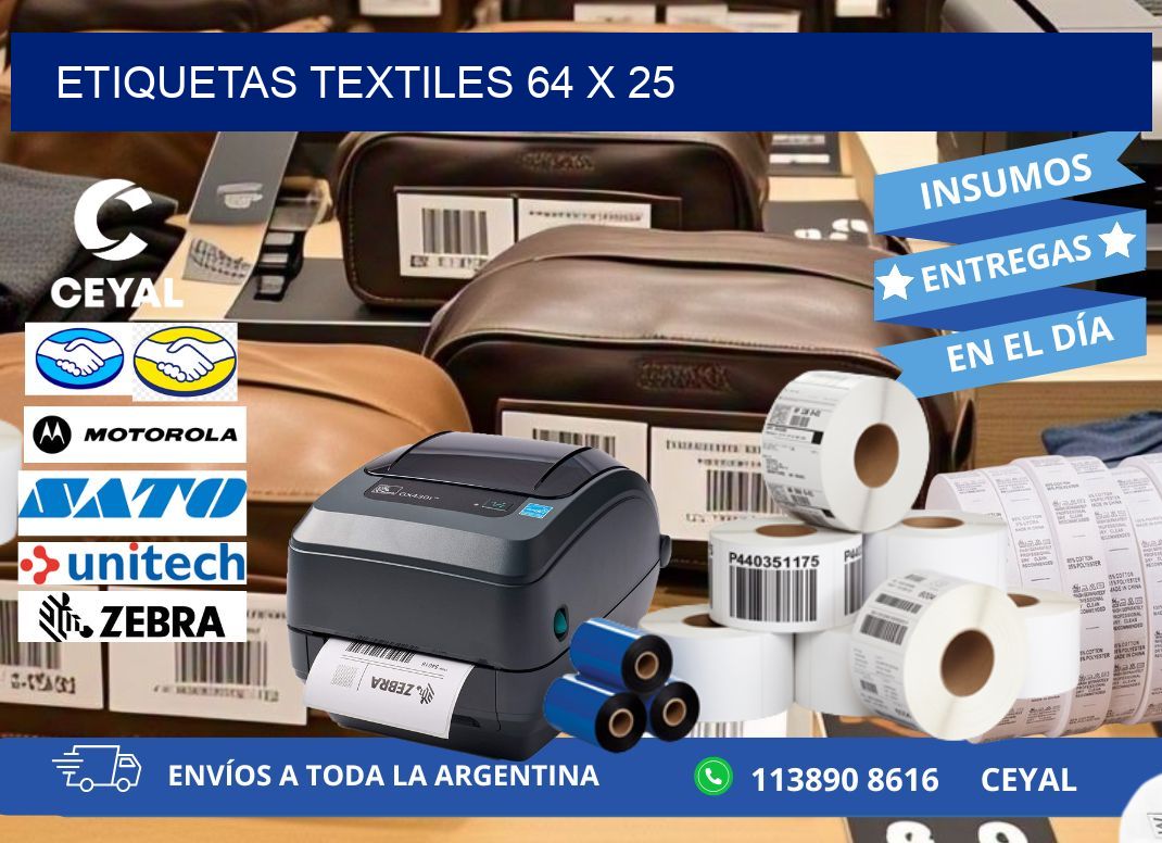etiquetas textiles 64 x 25