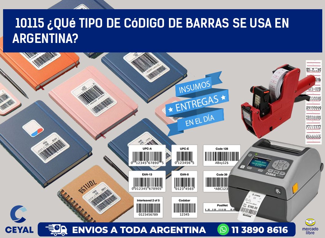 10115 ¿Qué tipo de código de barras se usa en Argentina?