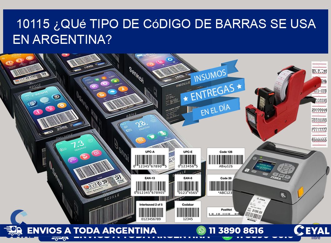 10115 ¿Qué tipo de código de barras se usa en Argentina?