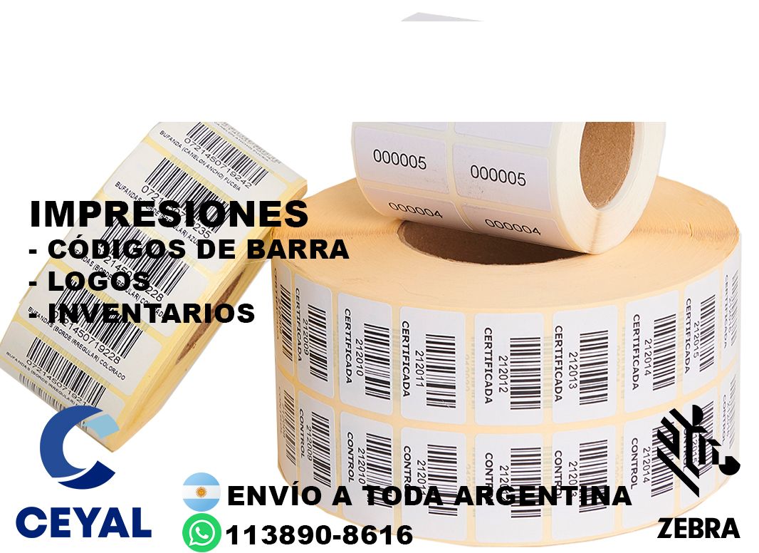 10645 Etiquetas de precios y códigos de barra