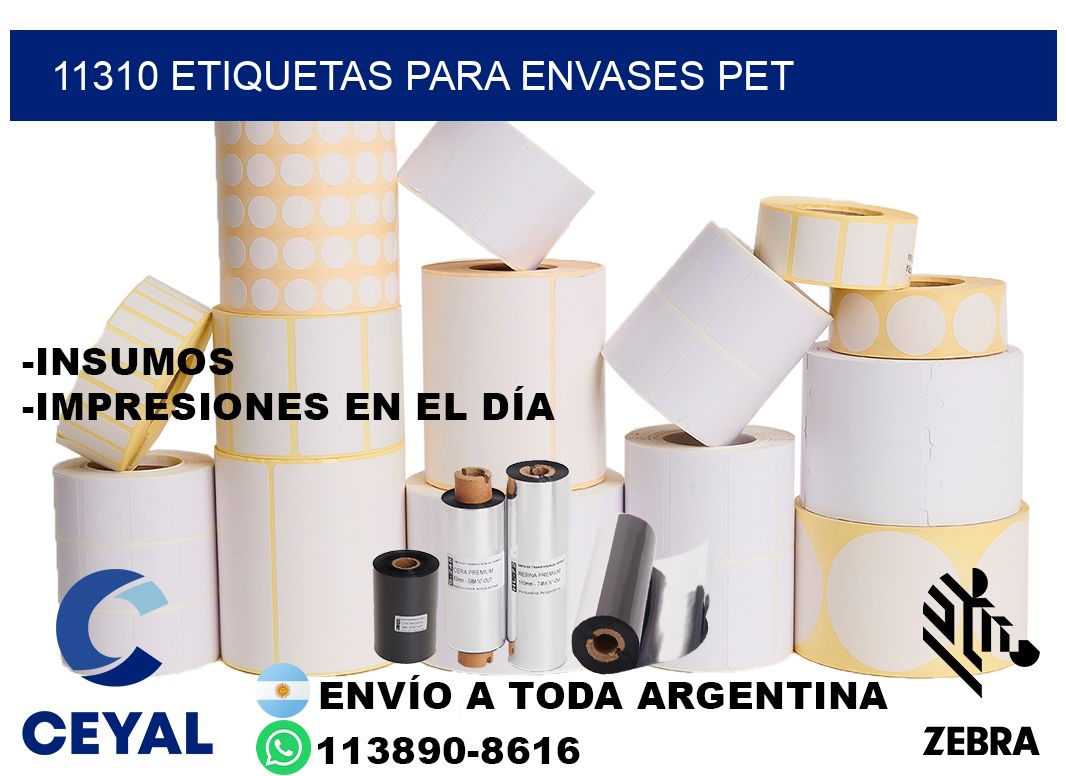 11310 Etiquetas para envases PET
