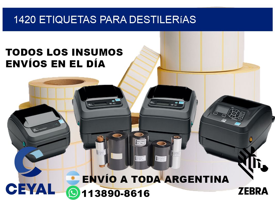 1420 Etiquetas para destilerías