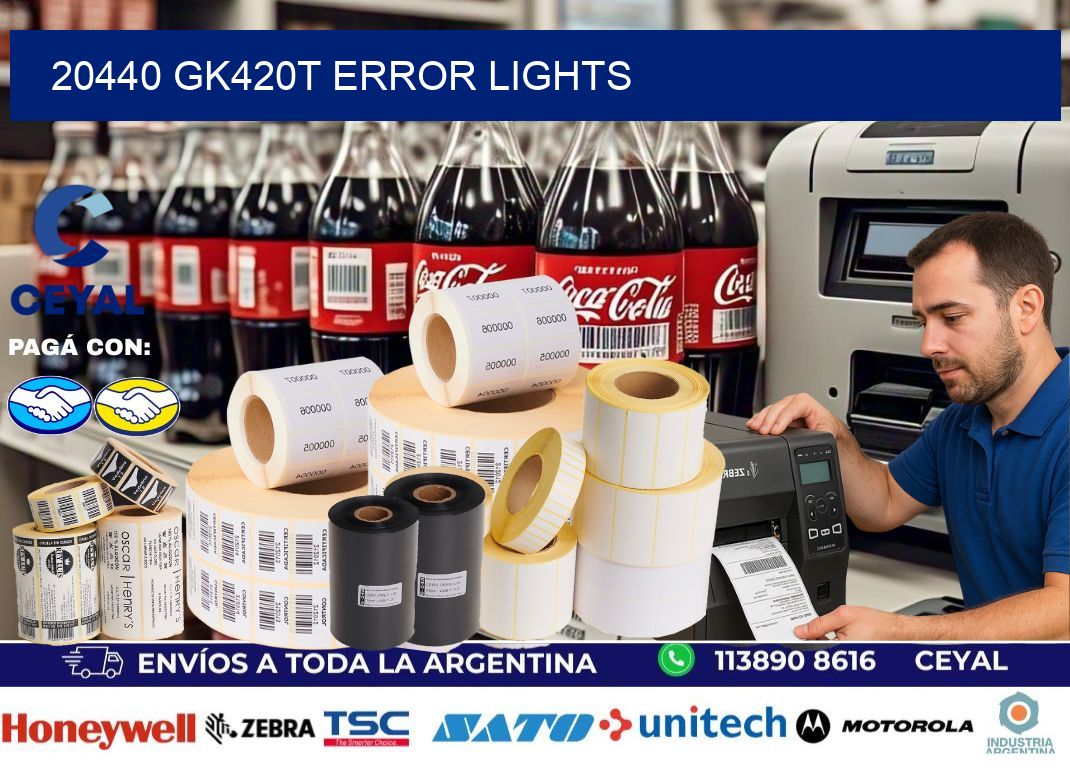 20440 GK420T error lights