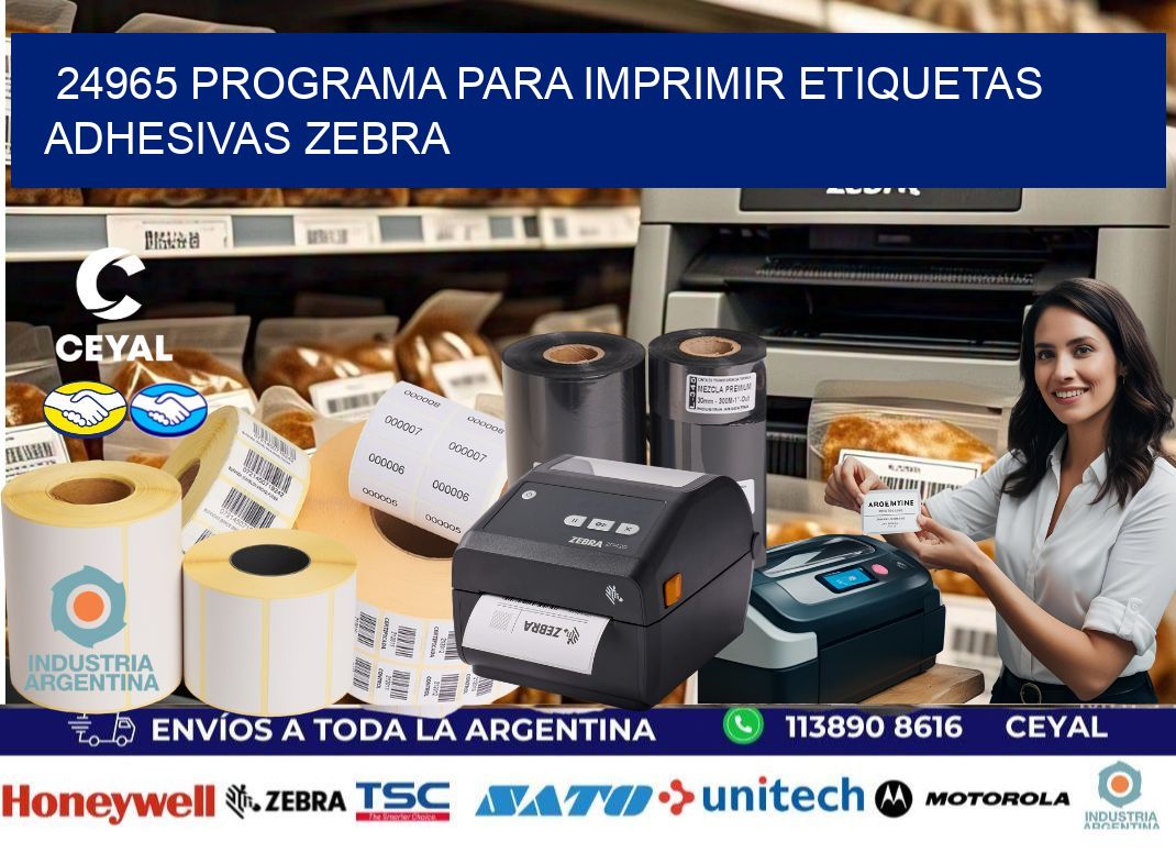 24965 Programa para imprimir etiquetas adhesivas zebra