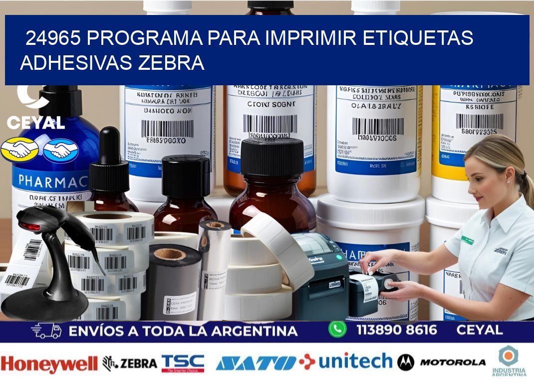24965 Programa para imprimir etiquetas adhesivas zebra