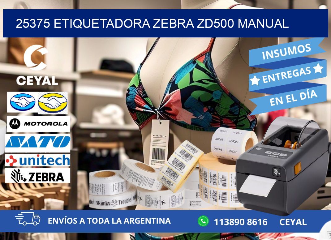 25375 Etiquetadora Zebra ZD500 manual