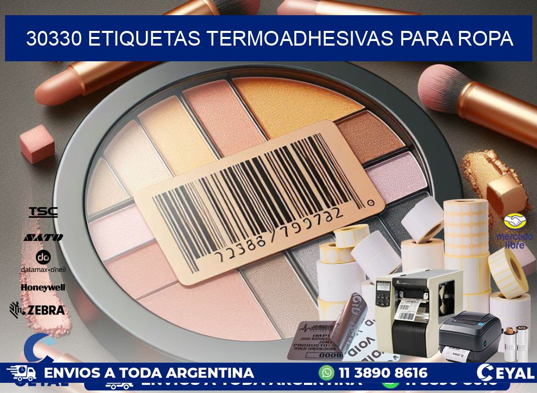 30330 Etiquetas termoadhesivas para ropa