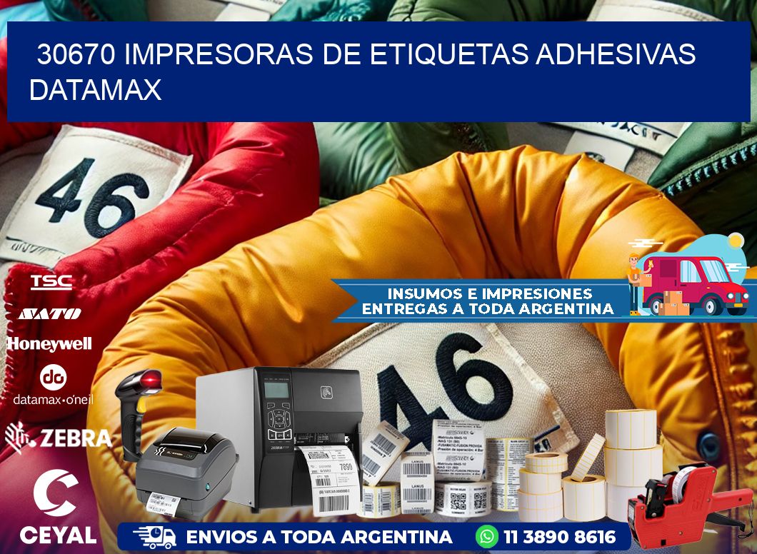 30670 impresoras de etiquetas adhesivas datamax
