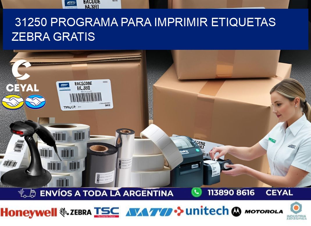 31250 Programa para imprimir etiquetas Zebra gratis