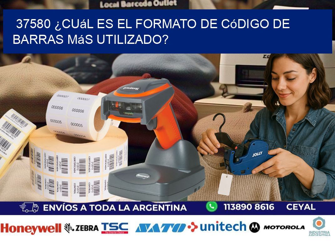 37580 ¿Cuál es el formato de código de barras más utilizado?