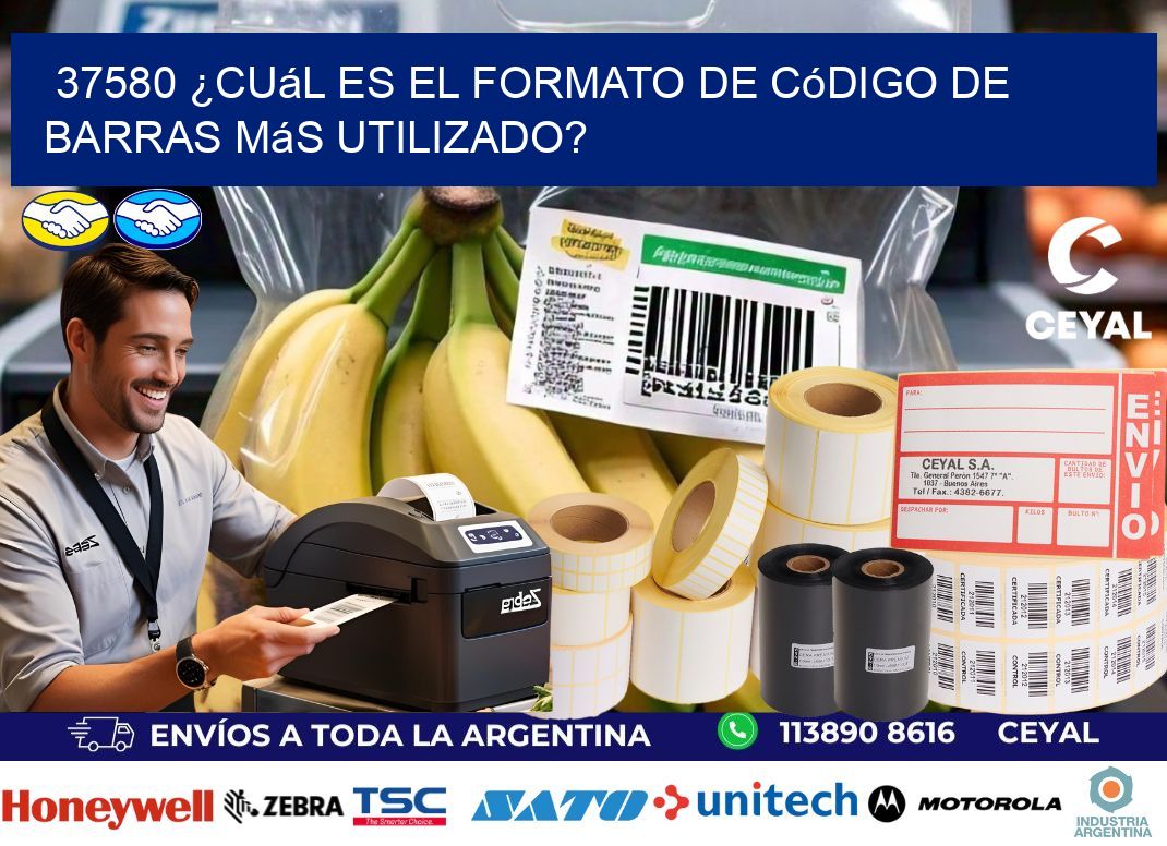 37580 ¿Cuál es el formato de código de barras más utilizado?