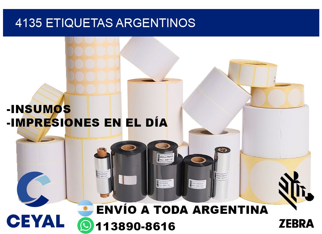 4135 Etiquetas argentinos
