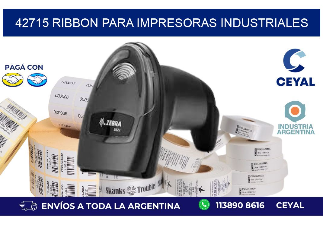 42715 Ribbon para impresoras industriales
