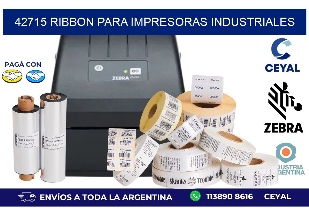 42715 Ribbon para impresoras industriales