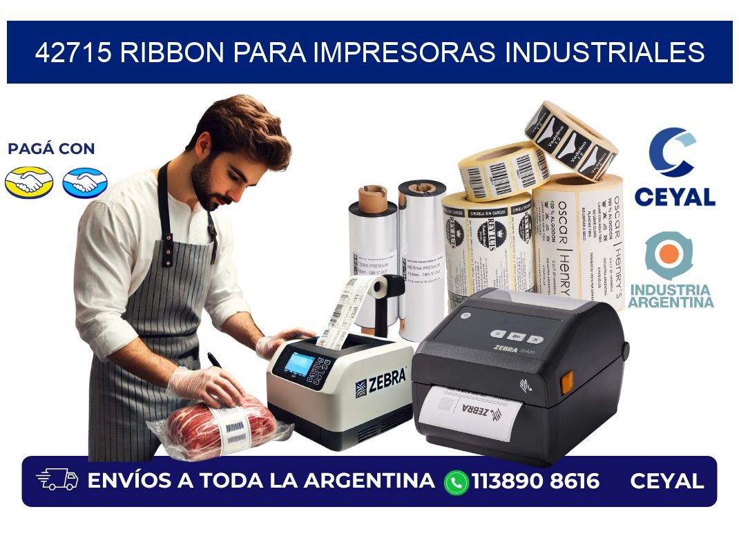 42715 Ribbon para impresoras industriales