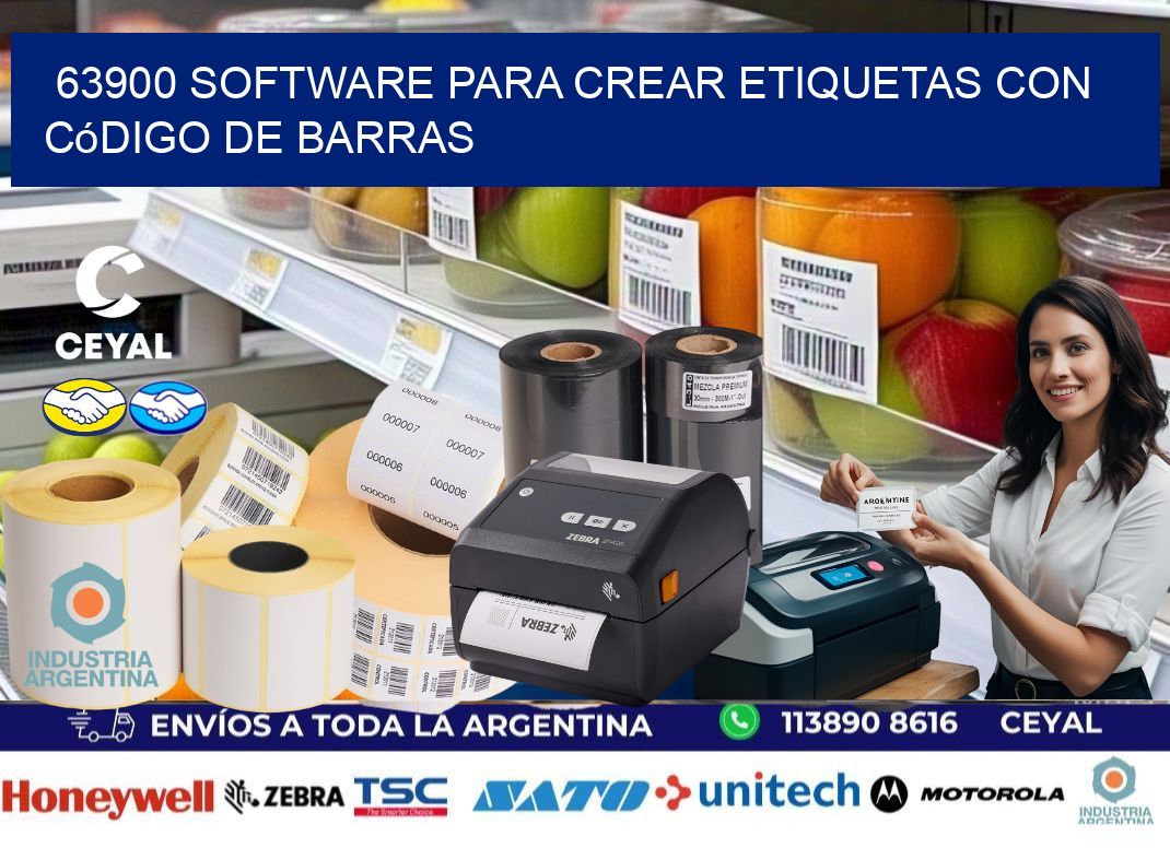 63900 Software para crear etiquetas con código de barras
