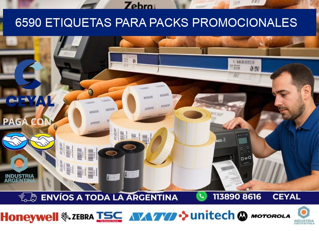 6590 Etiquetas para packs promocionales