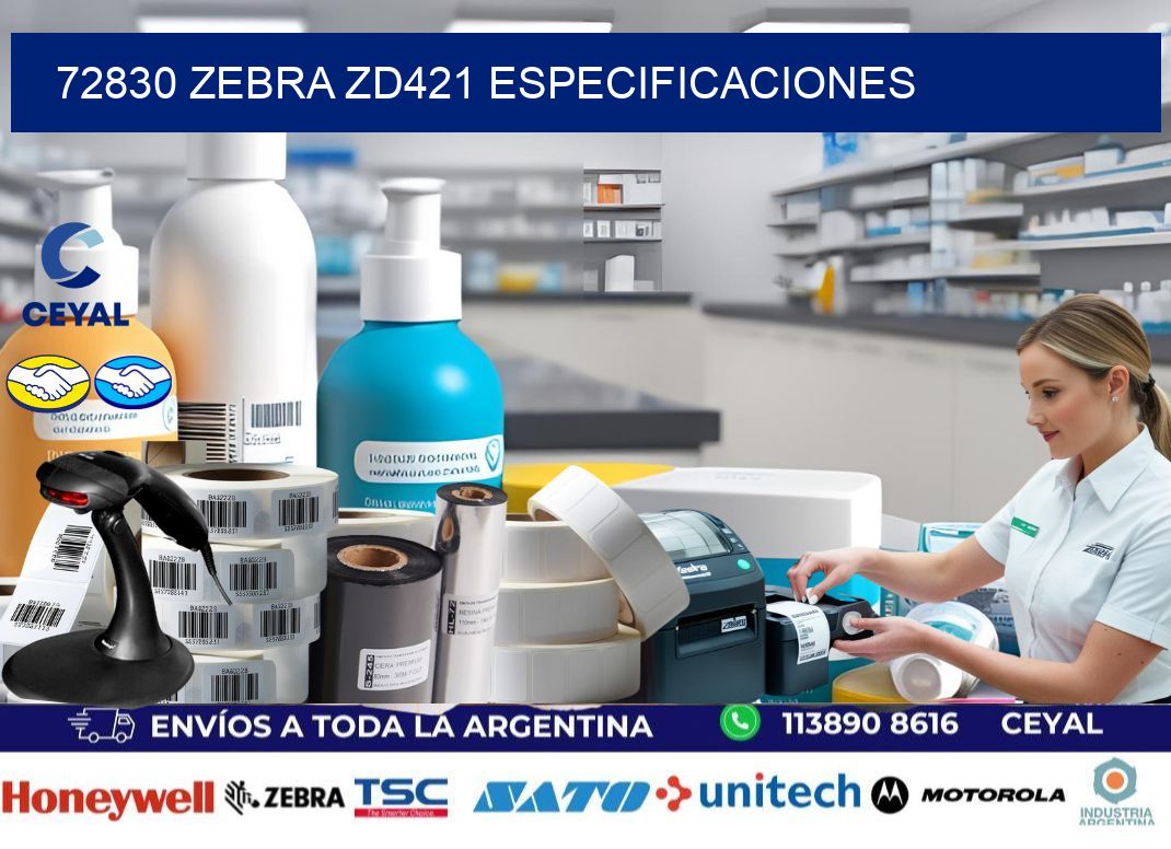 72830 Zebra ZD421 especificaciones