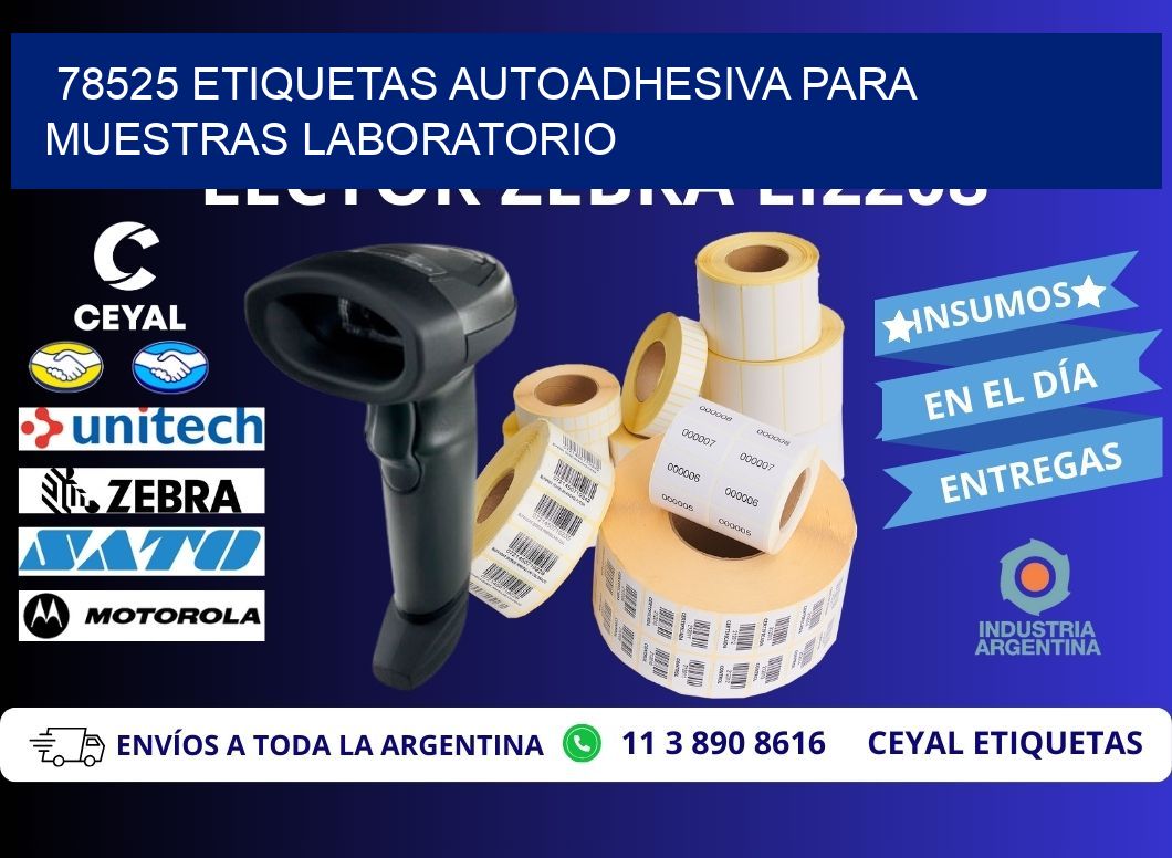 78525 etiquetas autoadhesiva para muestras laboratorio