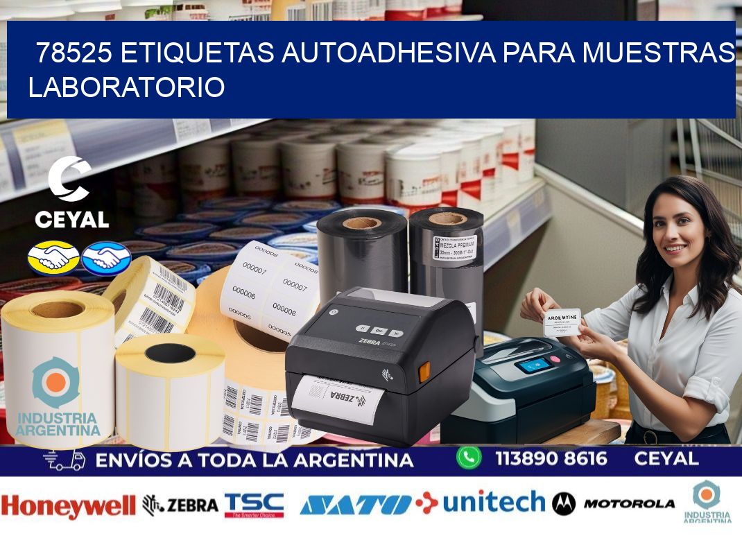 78525 etiquetas autoadhesiva para muestras laboratorio