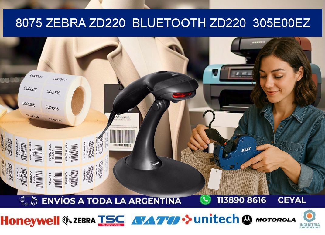 8075 Zebra ZD220 Bluetooth ZD220 305E00EZ