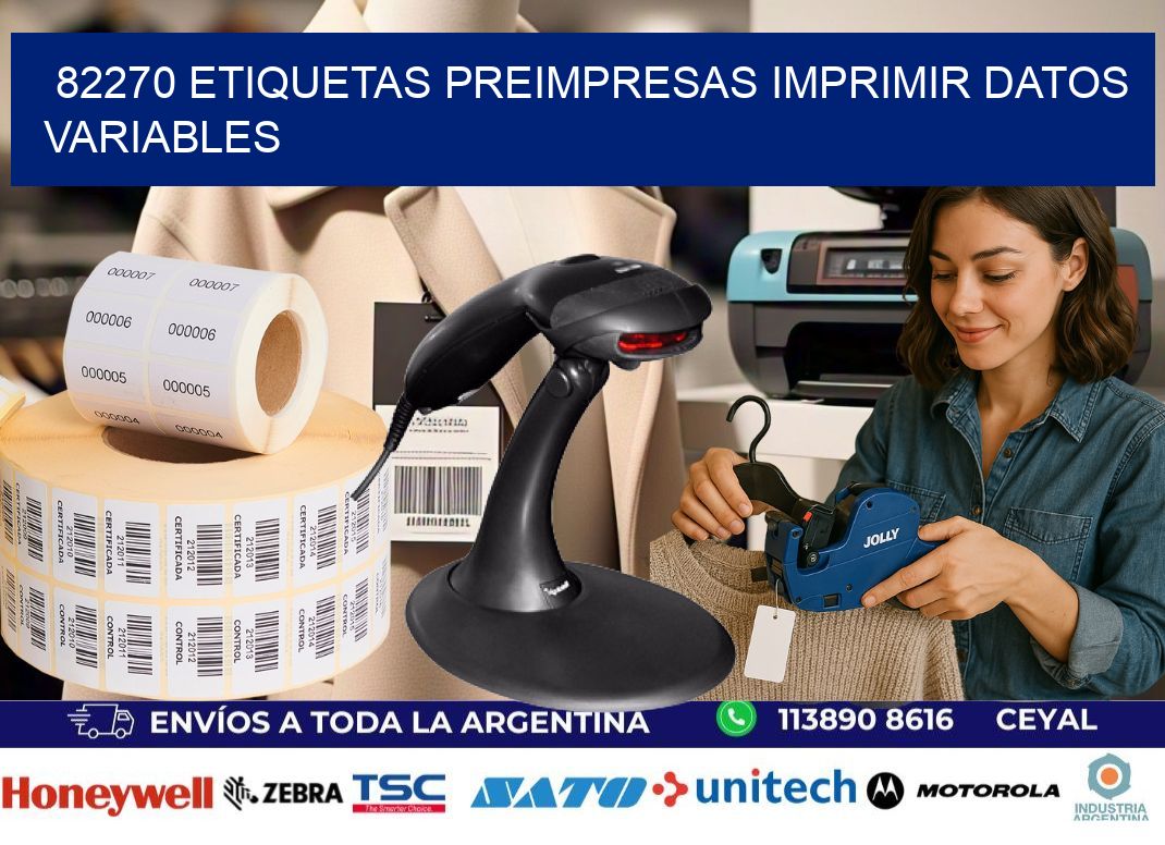 82270 Etiquetas preimpresas imprimir datos variables