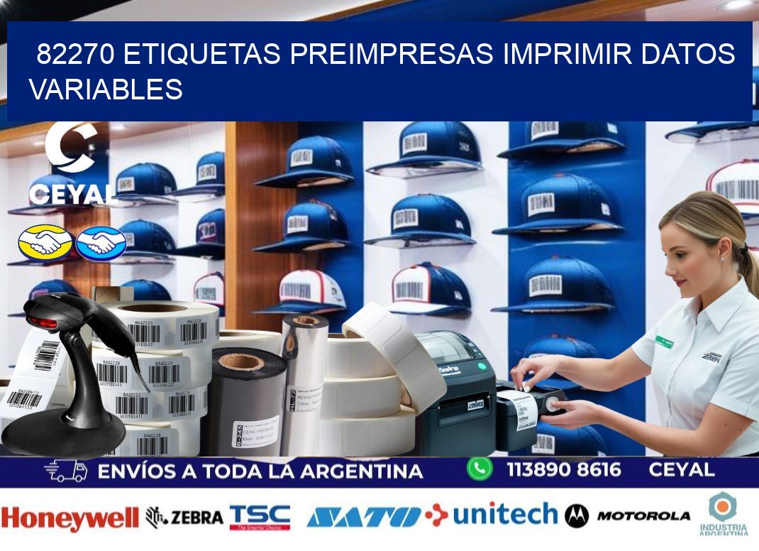 82270 Etiquetas preimpresas imprimir datos variables