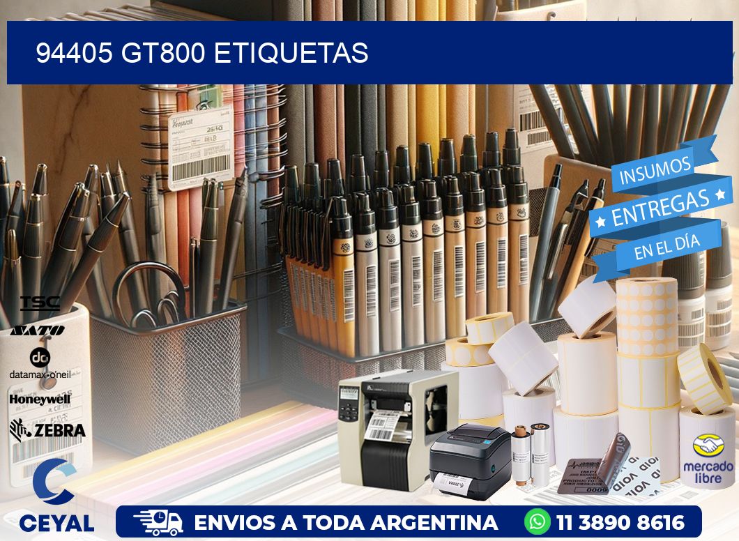 94405 GT800 etiquetas