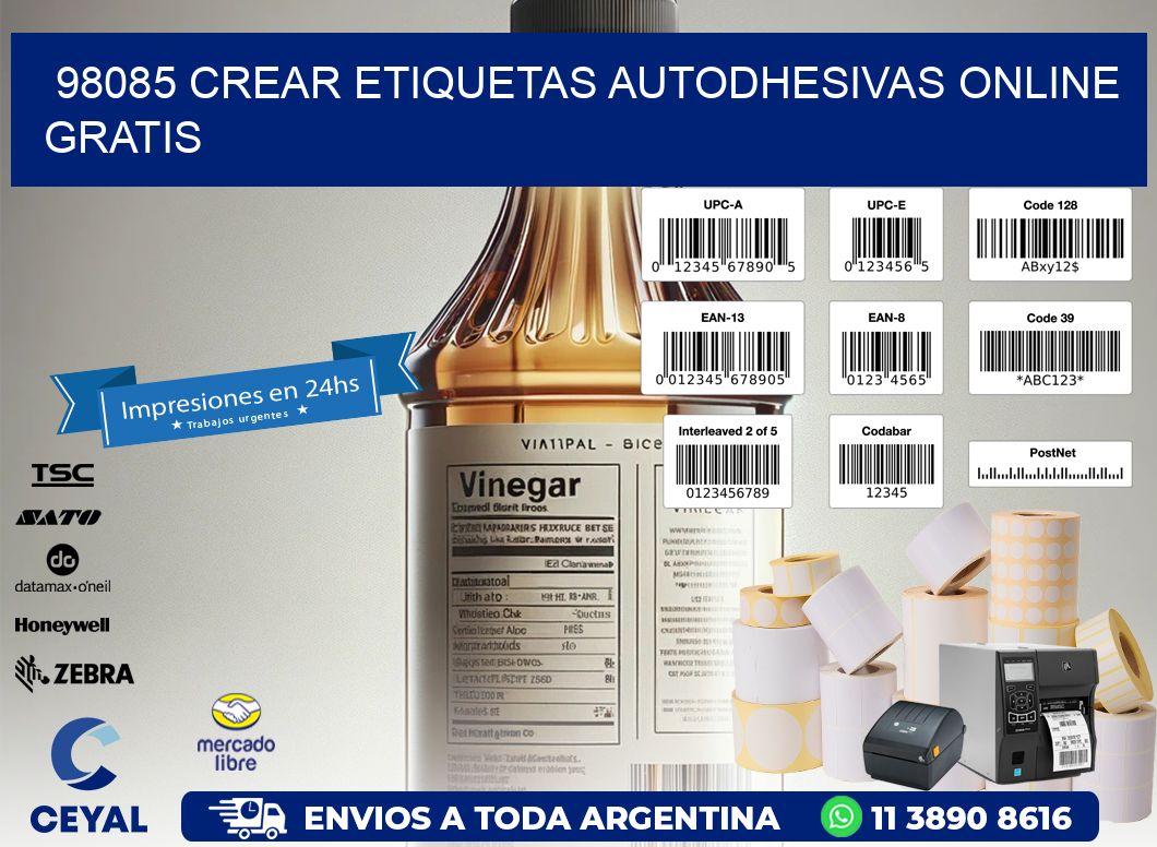 98085 Crear etiquetas autodhesivas online gratis