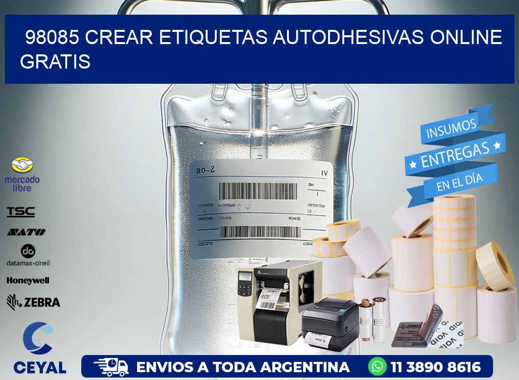 98085 Crear etiquetas autodhesivas online gratis