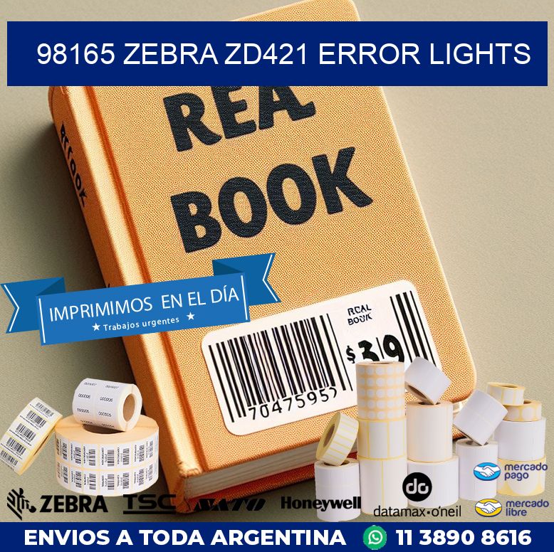 98165 Zebra ZD421 error lights