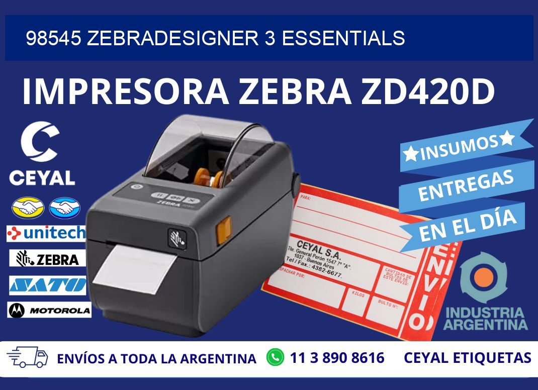 98545 ZebraDesigner 3 Essentials