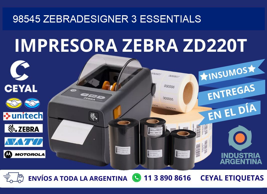 98545 ZebraDesigner 3 Essentials
